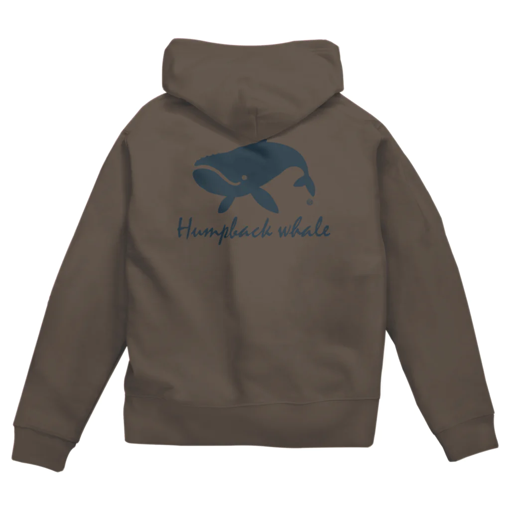 Atelier Pomme verte のHumpback whale22 ジップパーカー