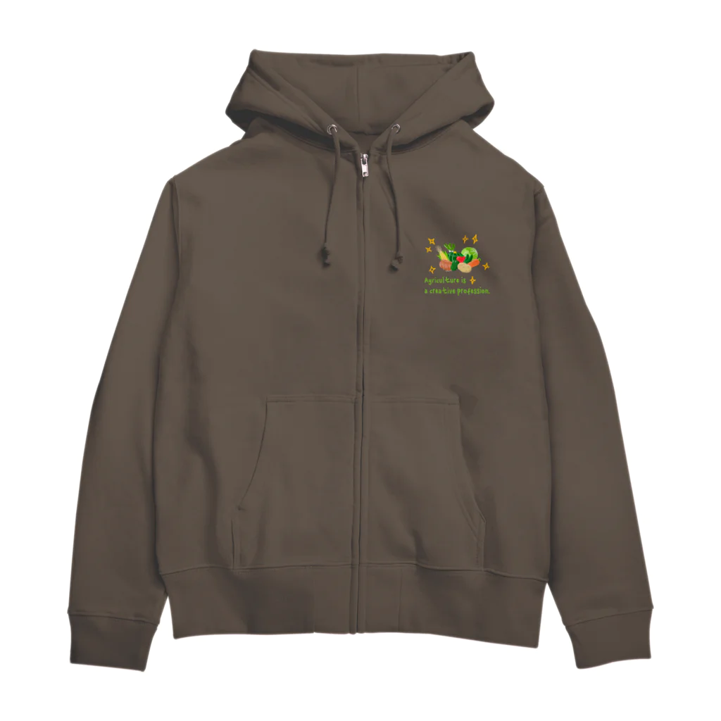 SU-KUの農業はクリエイティブ Zip Hoodie