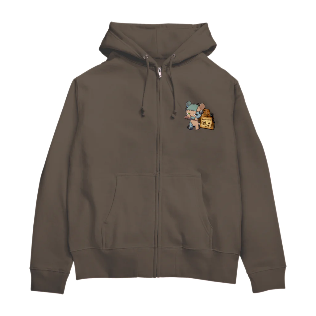 ぎんいろ工房のカヌレくまちゃん Zip Hoodie