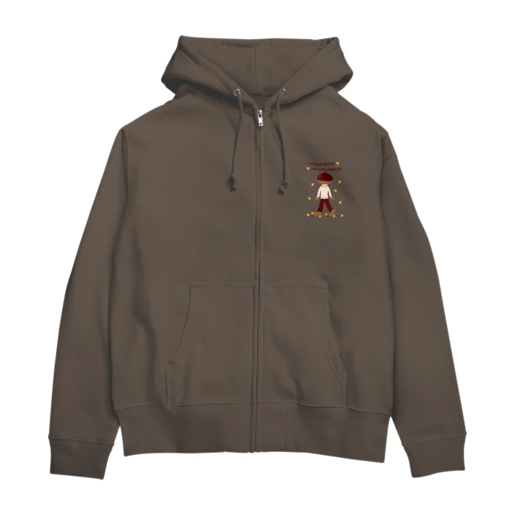 キッズモード某のとっくりくんの秋散歩 Zip Hoodie