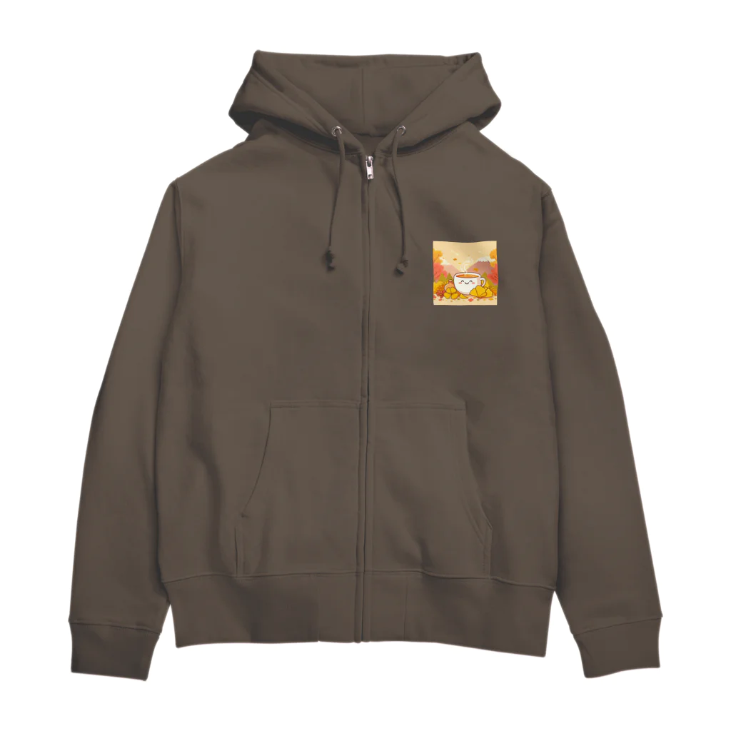 chapinnuのイチョウと紅茶シリーズ② Zip Hoodie