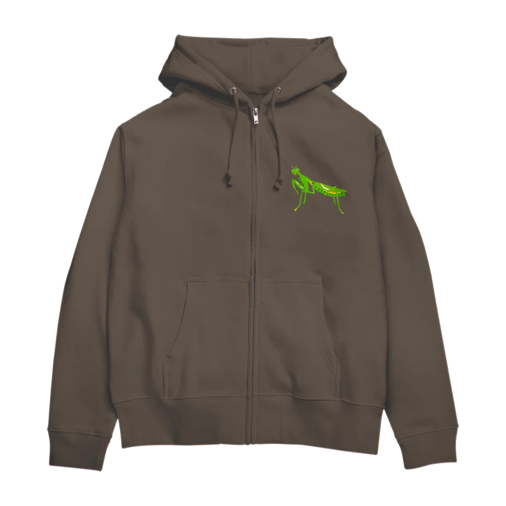 さちこの生物雑貨のカマキリ Zip Hoodie