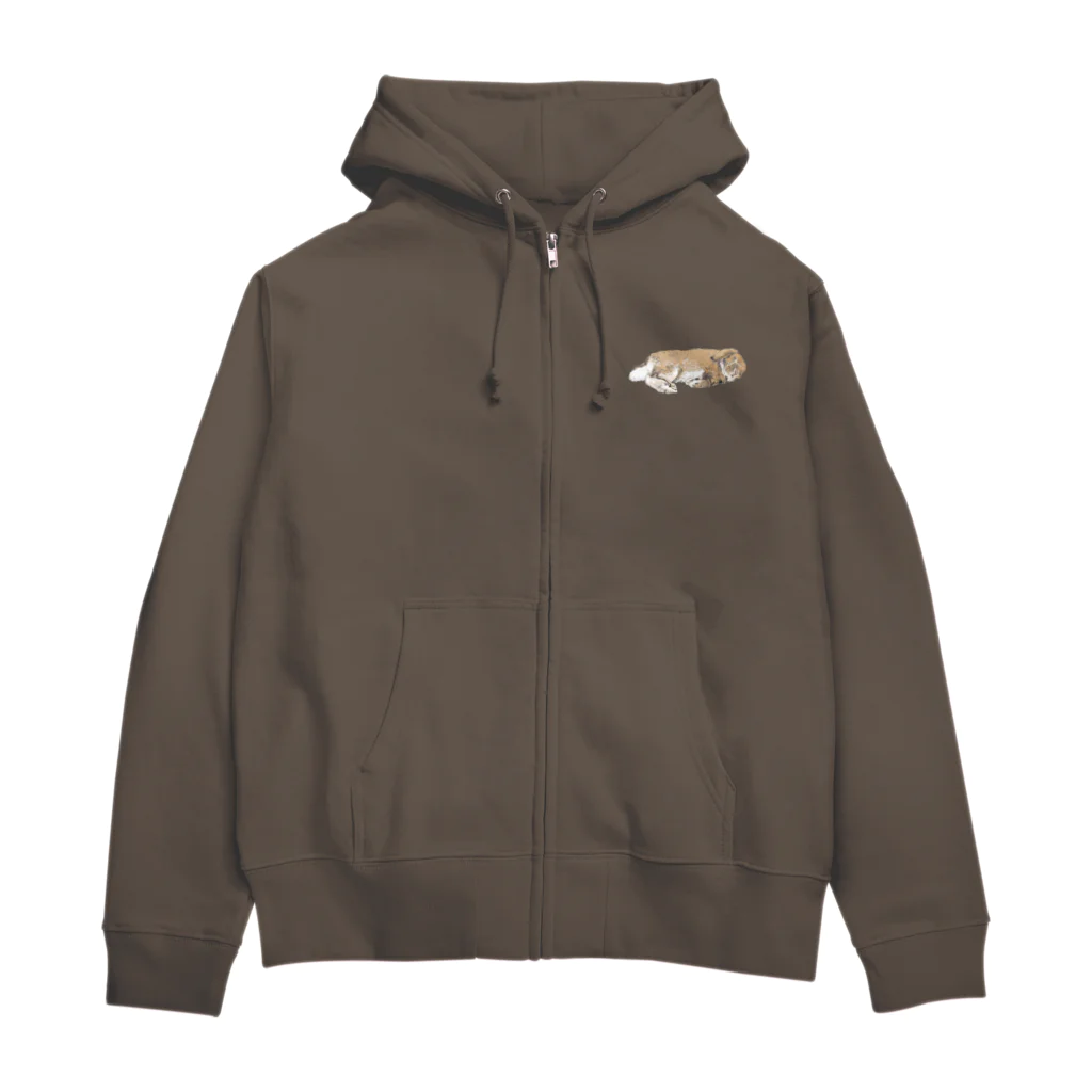 ヒラノマキコの2019.8月うさぎ Zip Hoodie