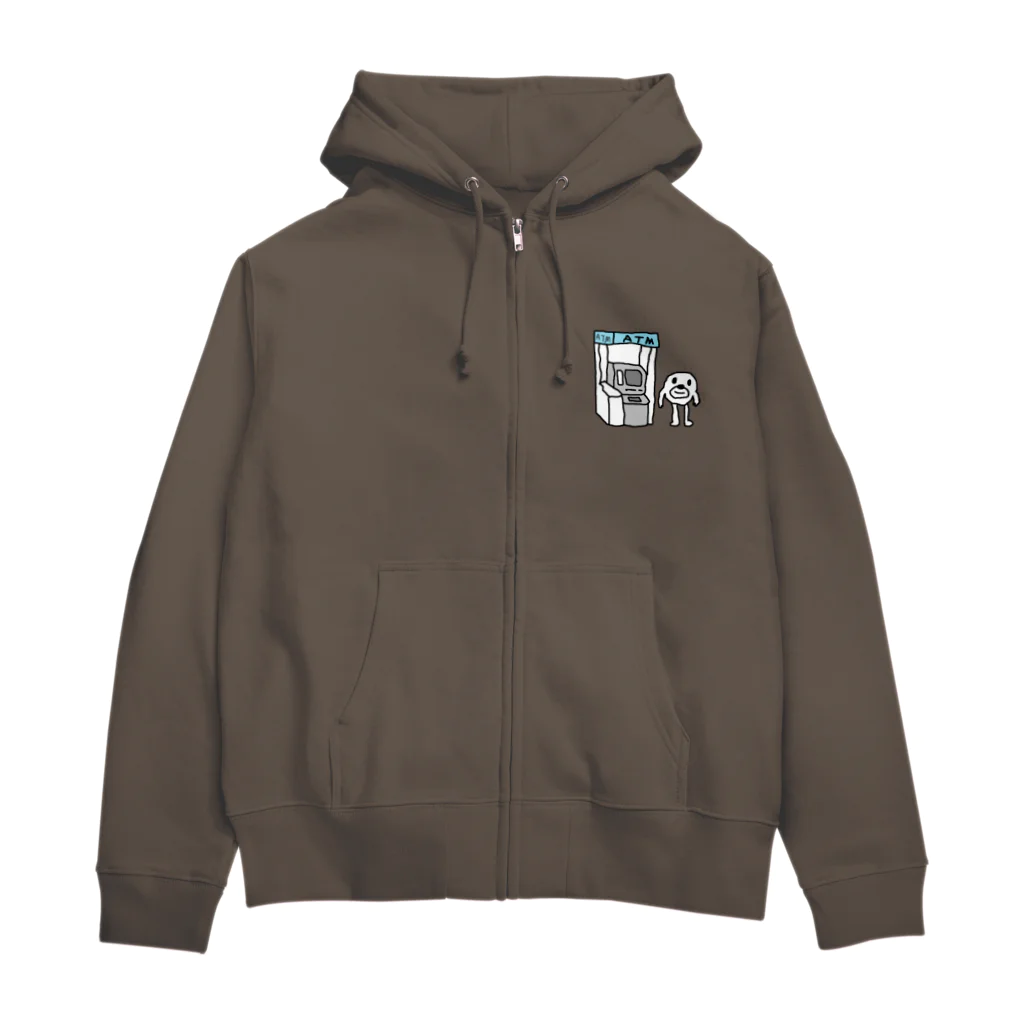 セブ山のグッズ売り場の財布忘れたマン Zip Hoodie