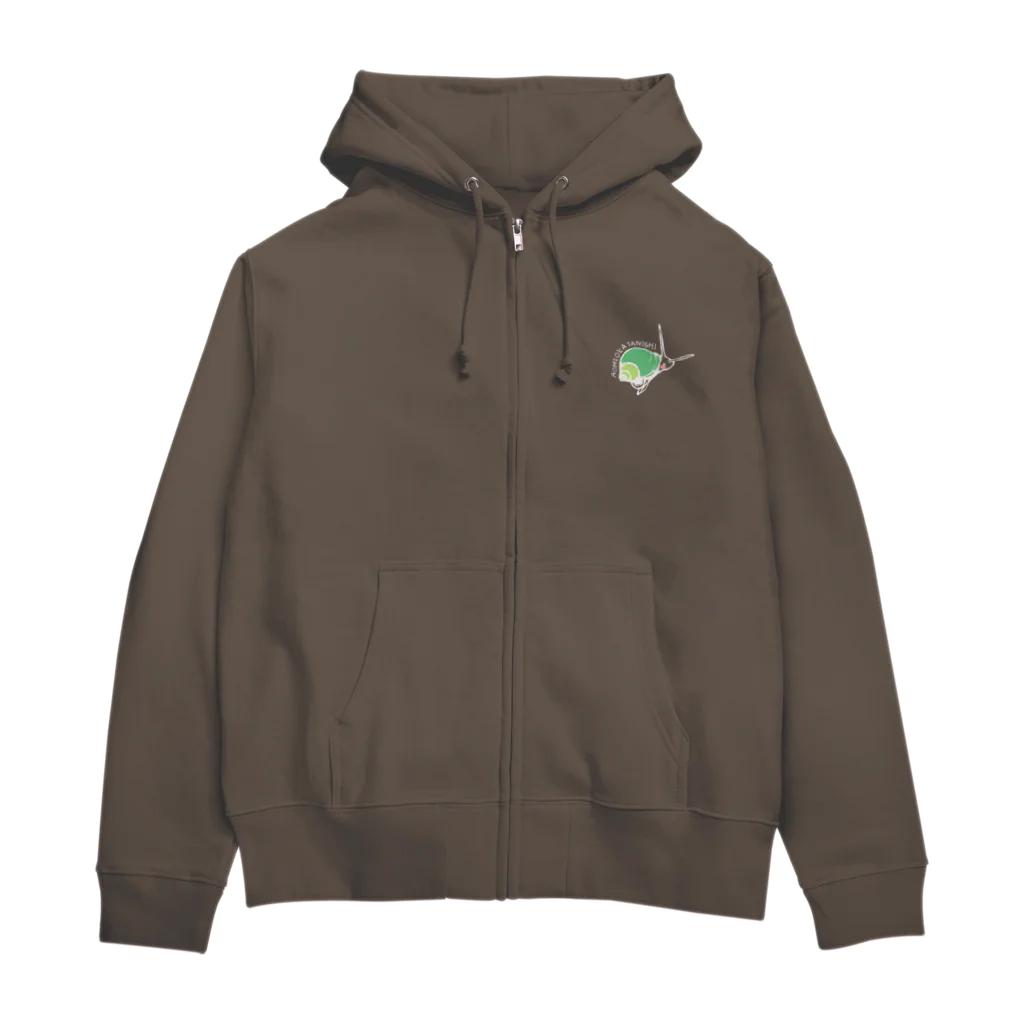 ミナミアスカのカタツムリ（白） Zip Hoodie