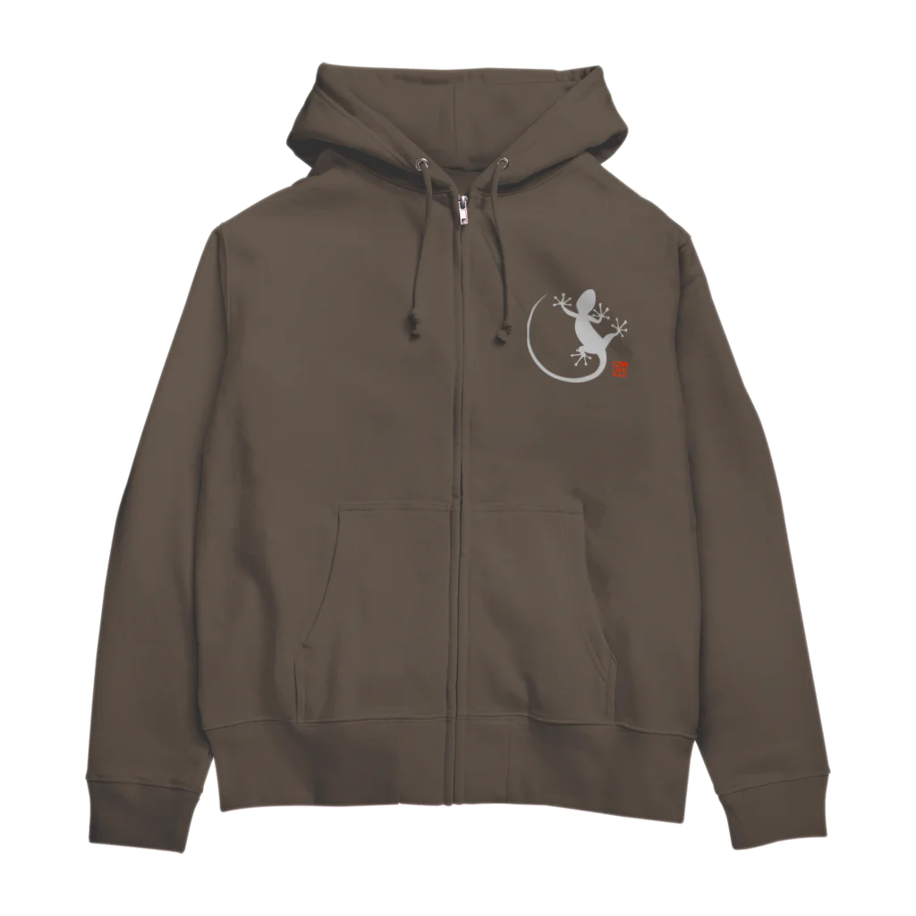 クライミングジム Picco+Roccia         ピッコロッチャの落ちないヤモリ Zip Hoodie