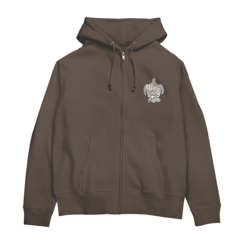 新谷べにのタイマイ白＋ Zip Hoodie