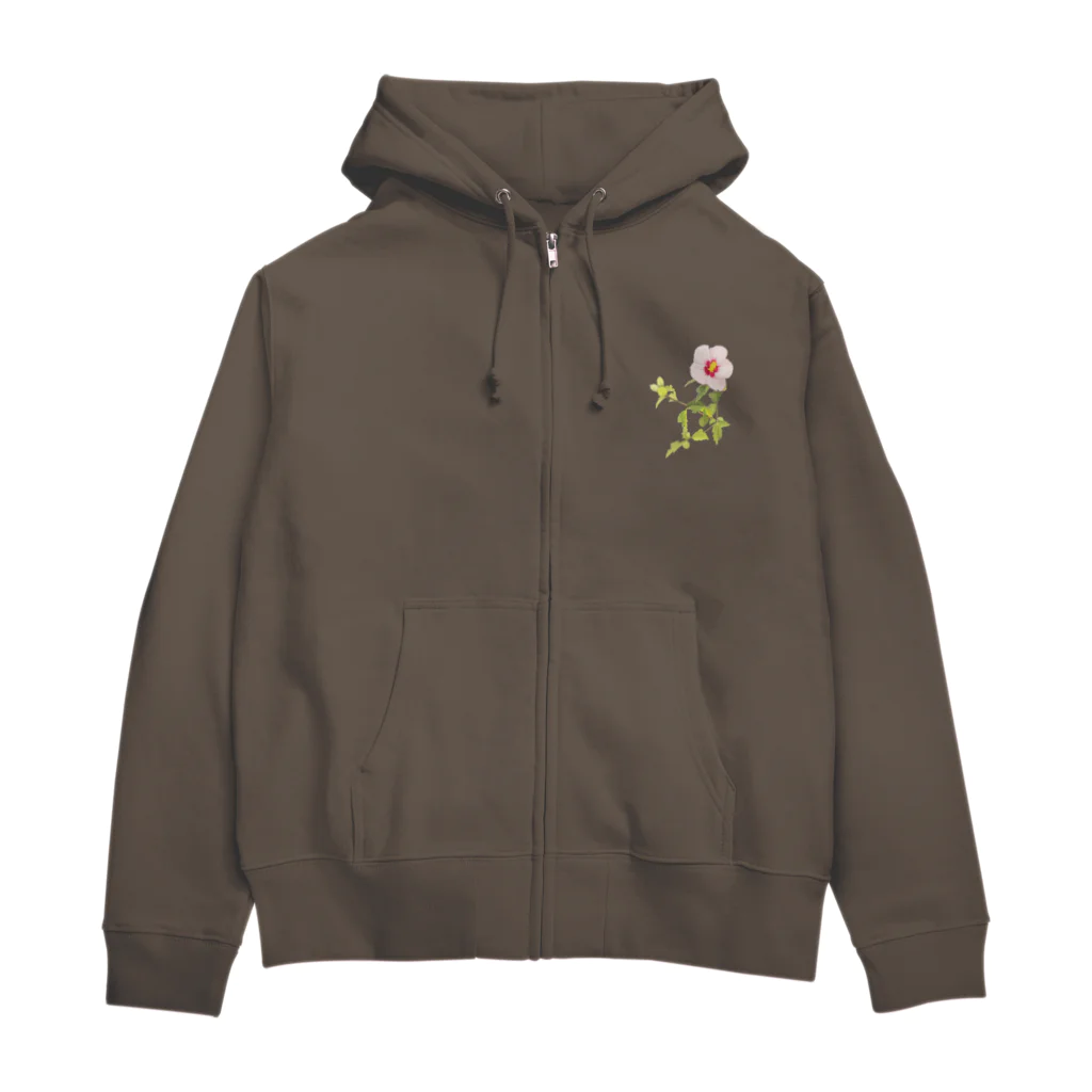 ビション好きなおうちあそびのお花のステキな Zip Hoodie