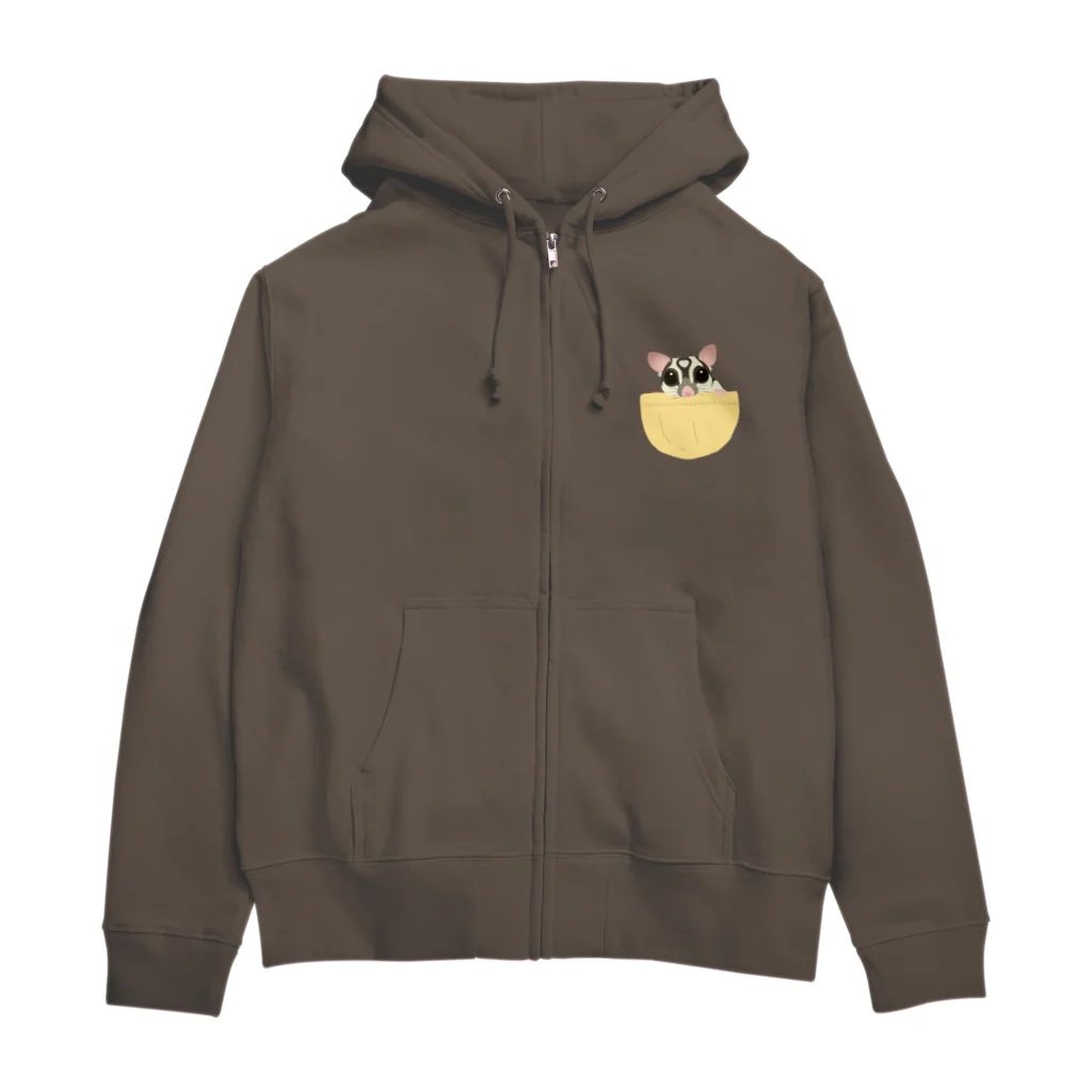 たむこ屋のフクロモモンガのカムイくん Zip Hoodie