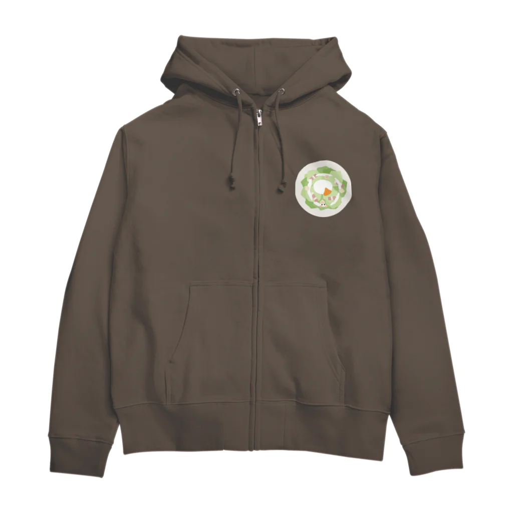 cotton-berry-pancakeのシーザーサラダちゃん Zip Hoodie