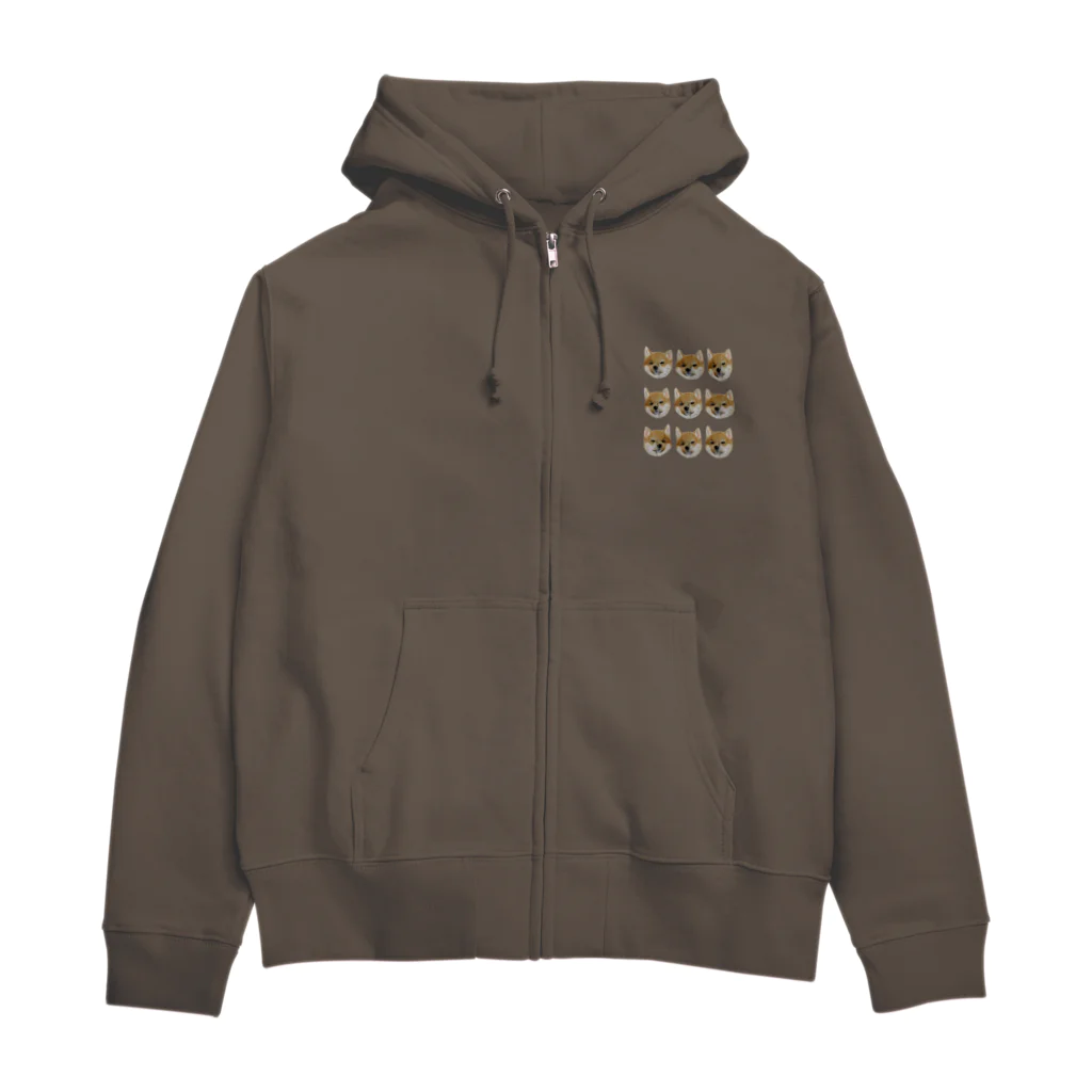 やました。の柴犬がいっぱい Zip Hoodie