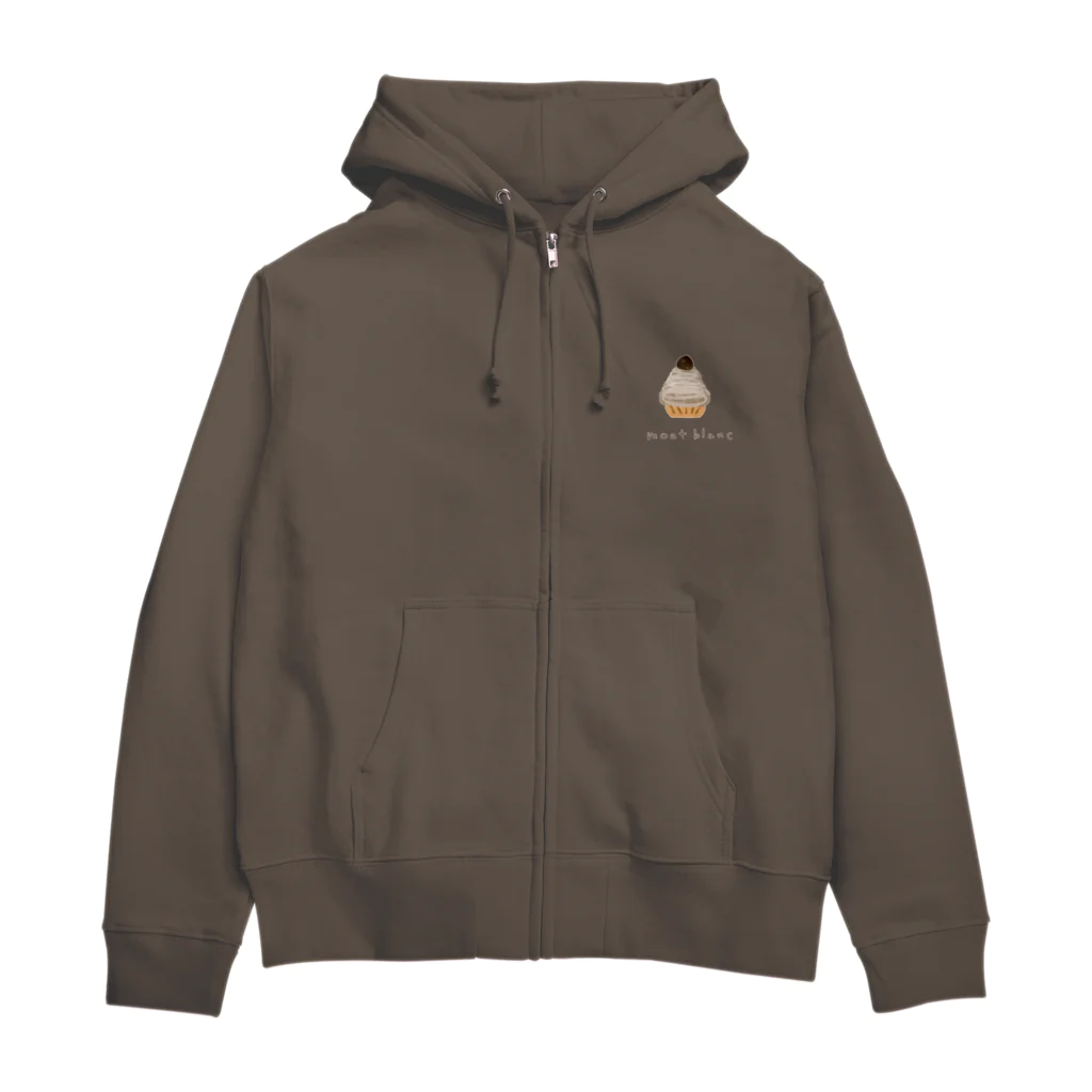 rurugirlのモンブラン（ロゴ） Zip Hoodie