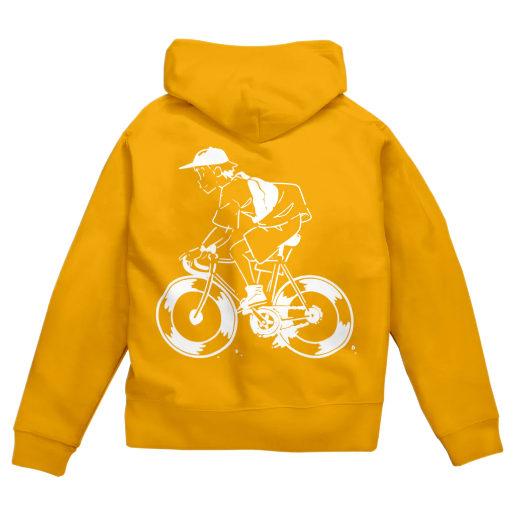 山形屋米店のピストバイクでポタリング Zip Hoodie