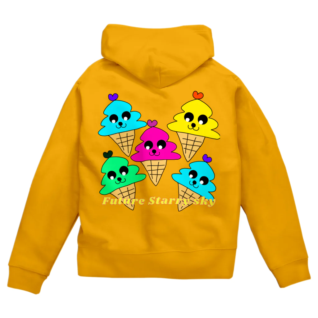 Future Starry Skyのソフトクリーム🍦 Zip Hoodie