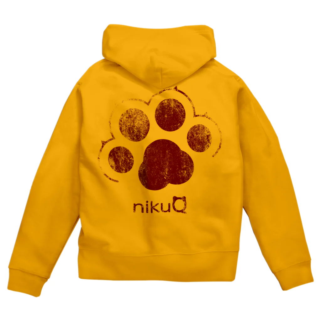 WebArtsの肉球をモチーフにしたオリジナルブランド「nikuQ」（猫タイプ）です Zip Hoodie