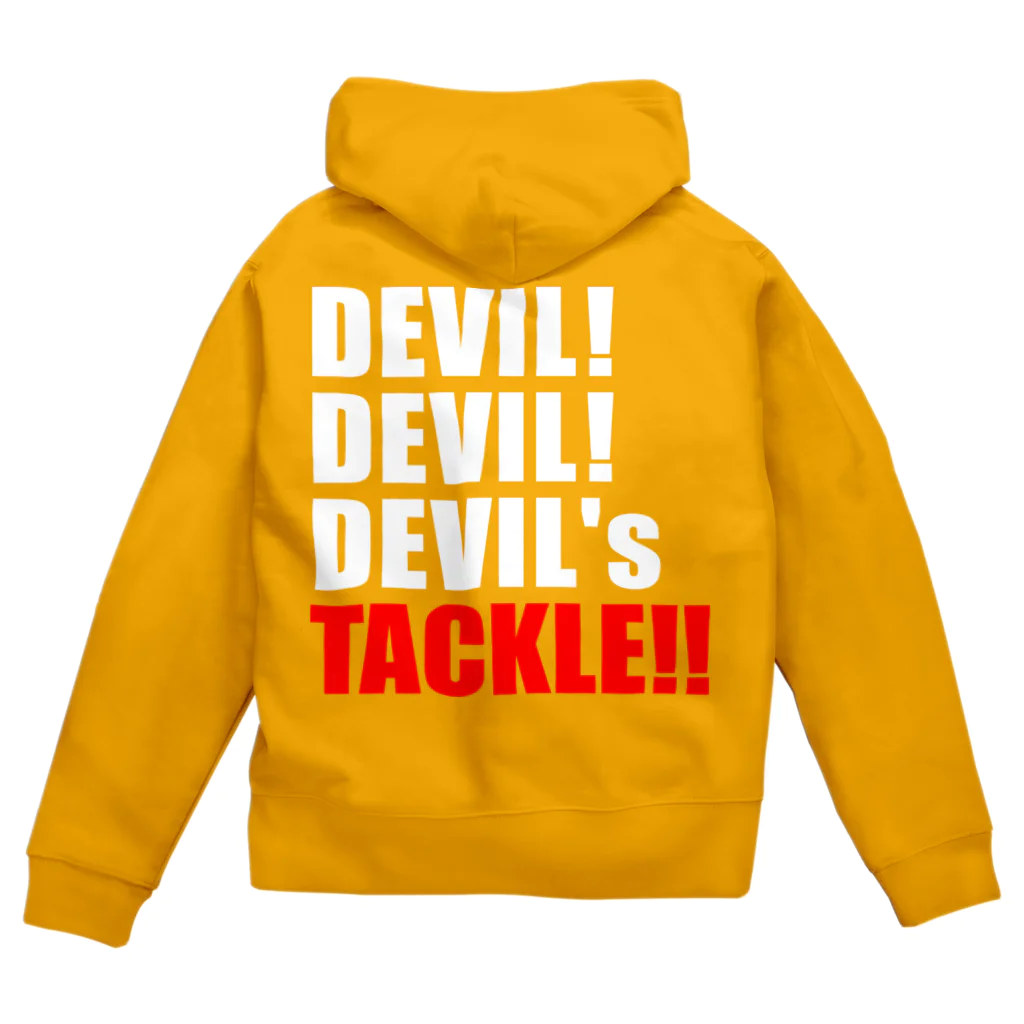 ラグビー　KUMAのラグビー　DEVIL'S TACKLE 鬼のタックル 후드집업