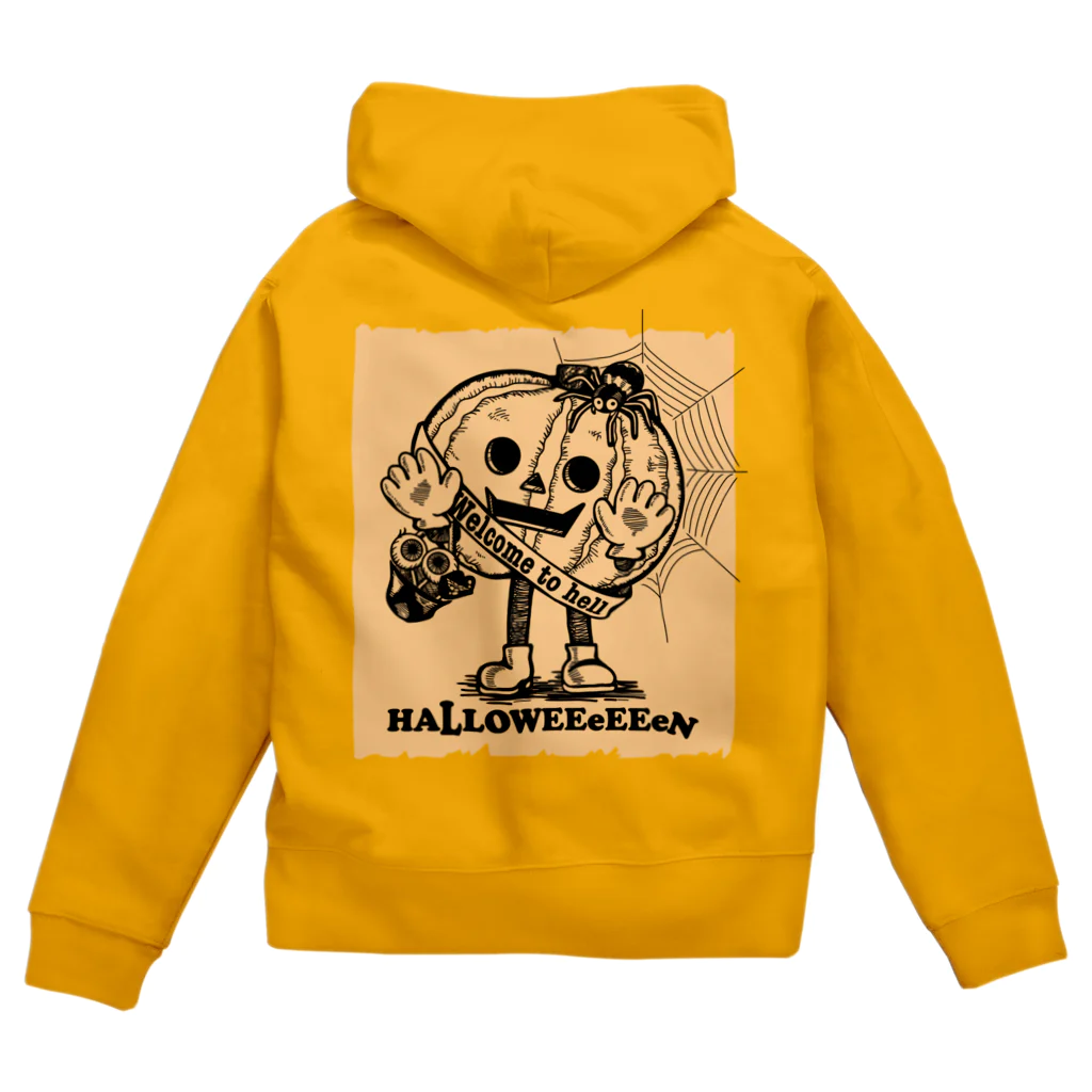 yuccoloのハロウィーーンかぼちゃん Zip Hoodie