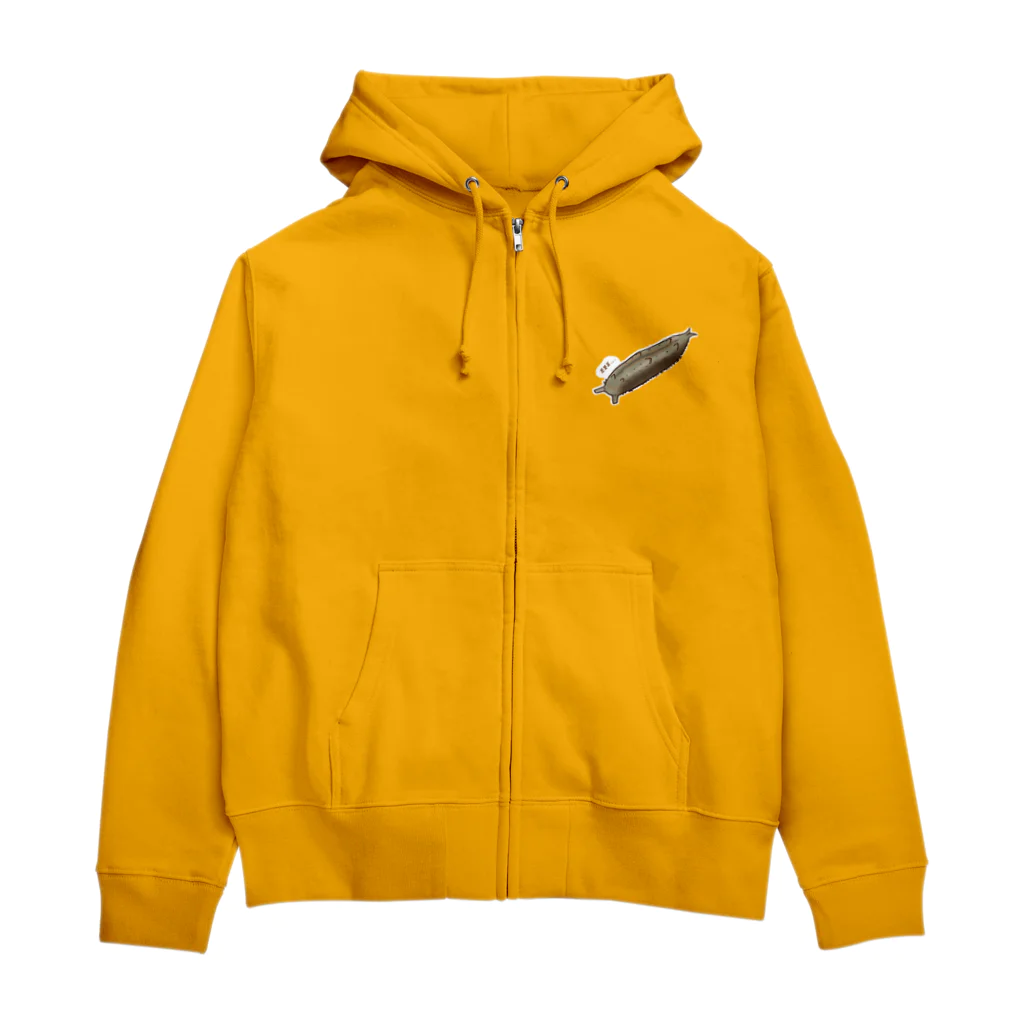 Drecome_Designの冬眠ゴマダラ幼虫 Zip Hoodie