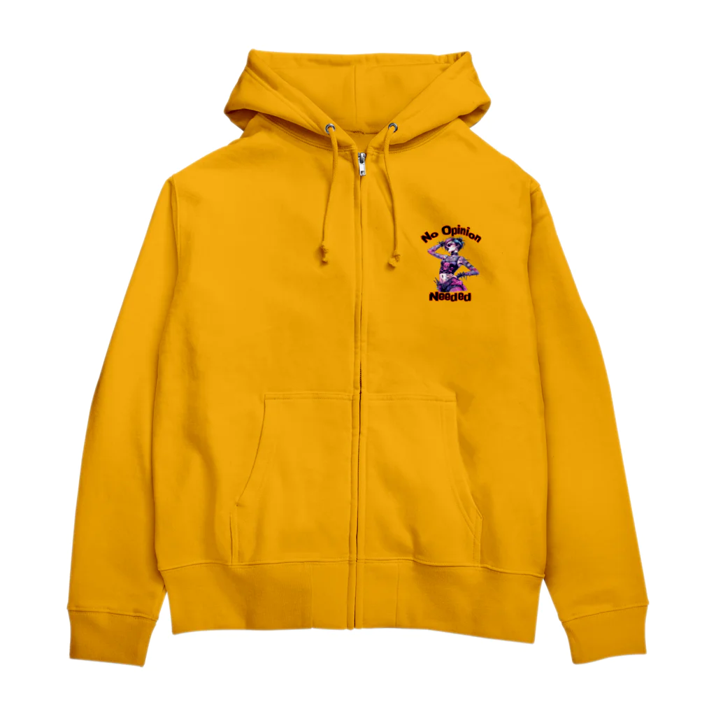 islandmoon13のパンクな女　御意見無用！ Zip Hoodie