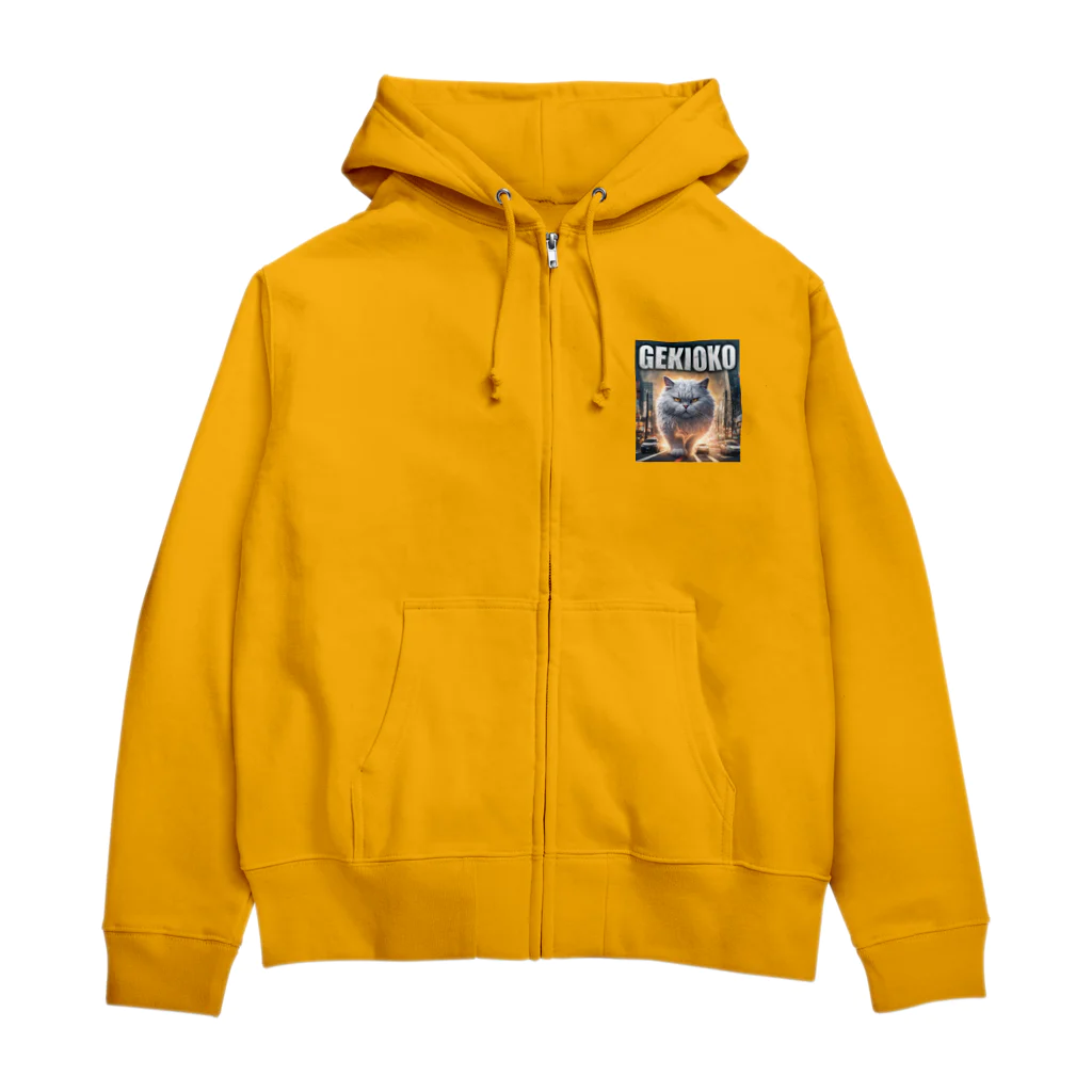 てくのちゃんのGEKIOKOにゃんにゃん Zip Hoodie