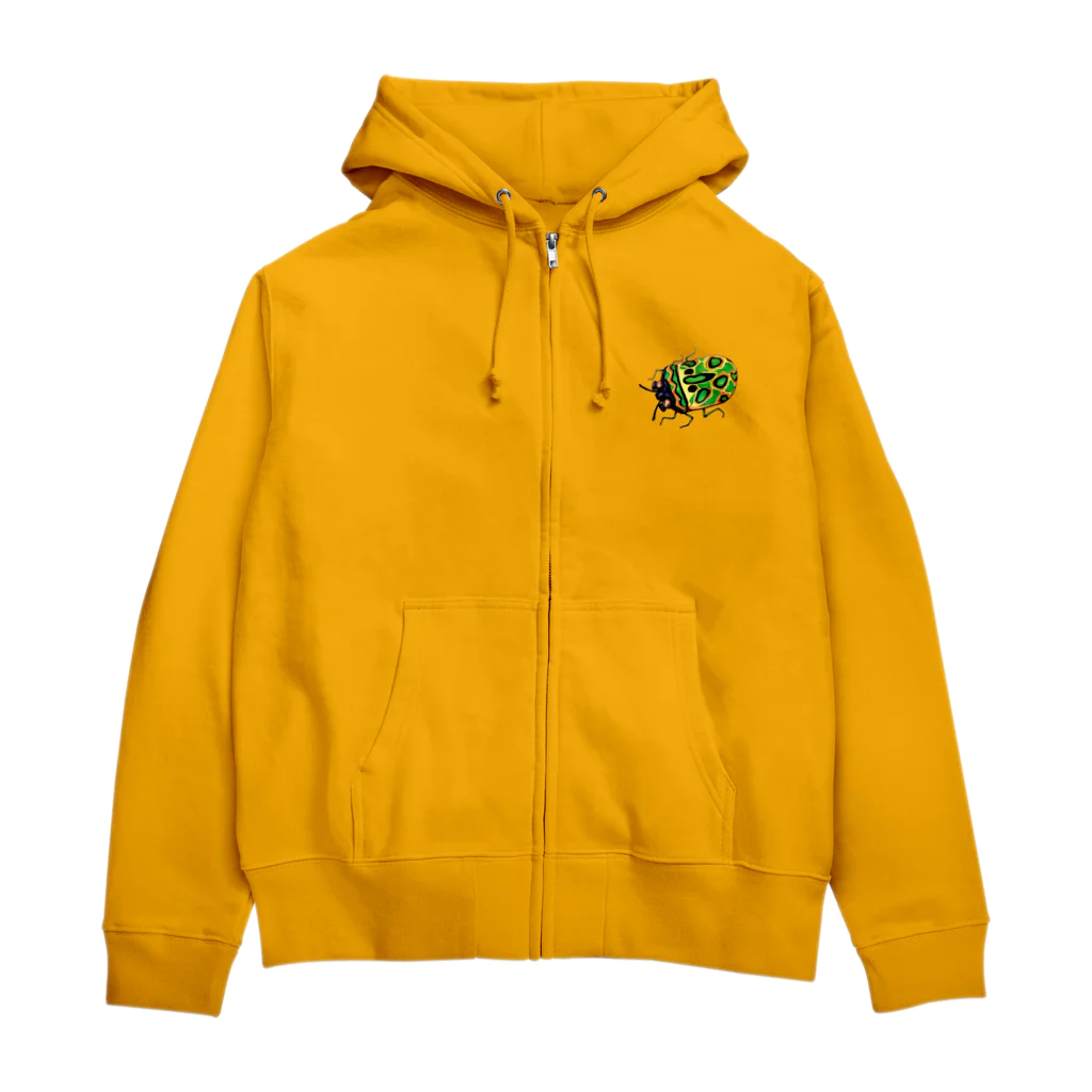 スナックカブトムシのガスマスクカメムシ Zip Hoodie