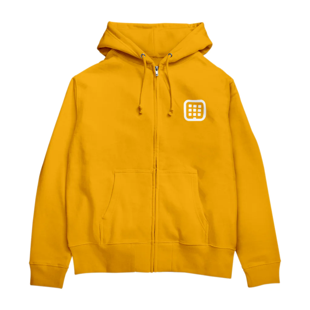 アプリファクトリーはるniのグッズ工房のはるniアイコン（白） Zip Hoodie