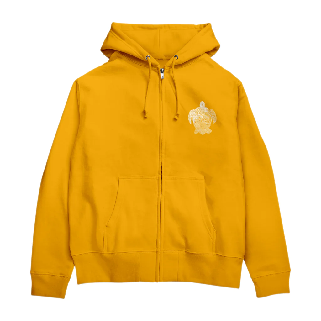 新谷べにのアカウミガメ白＋ Zip Hoodie