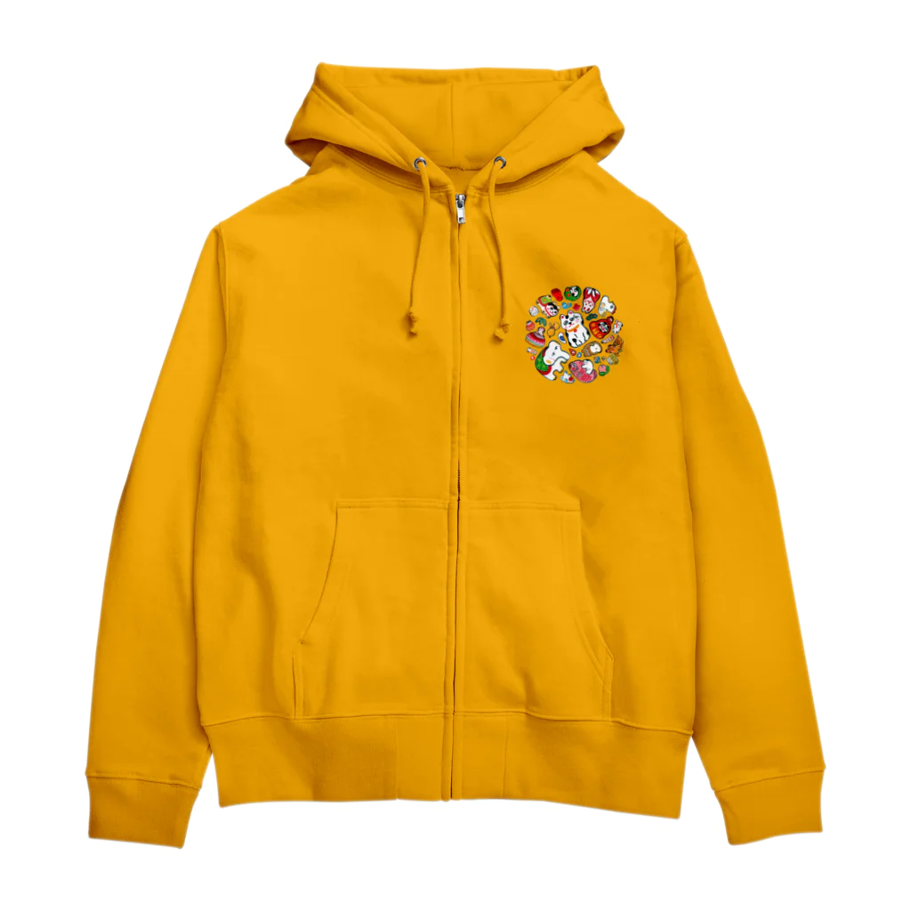 いも太郎のgangu（ちりばめ◎） Zip Hoodie