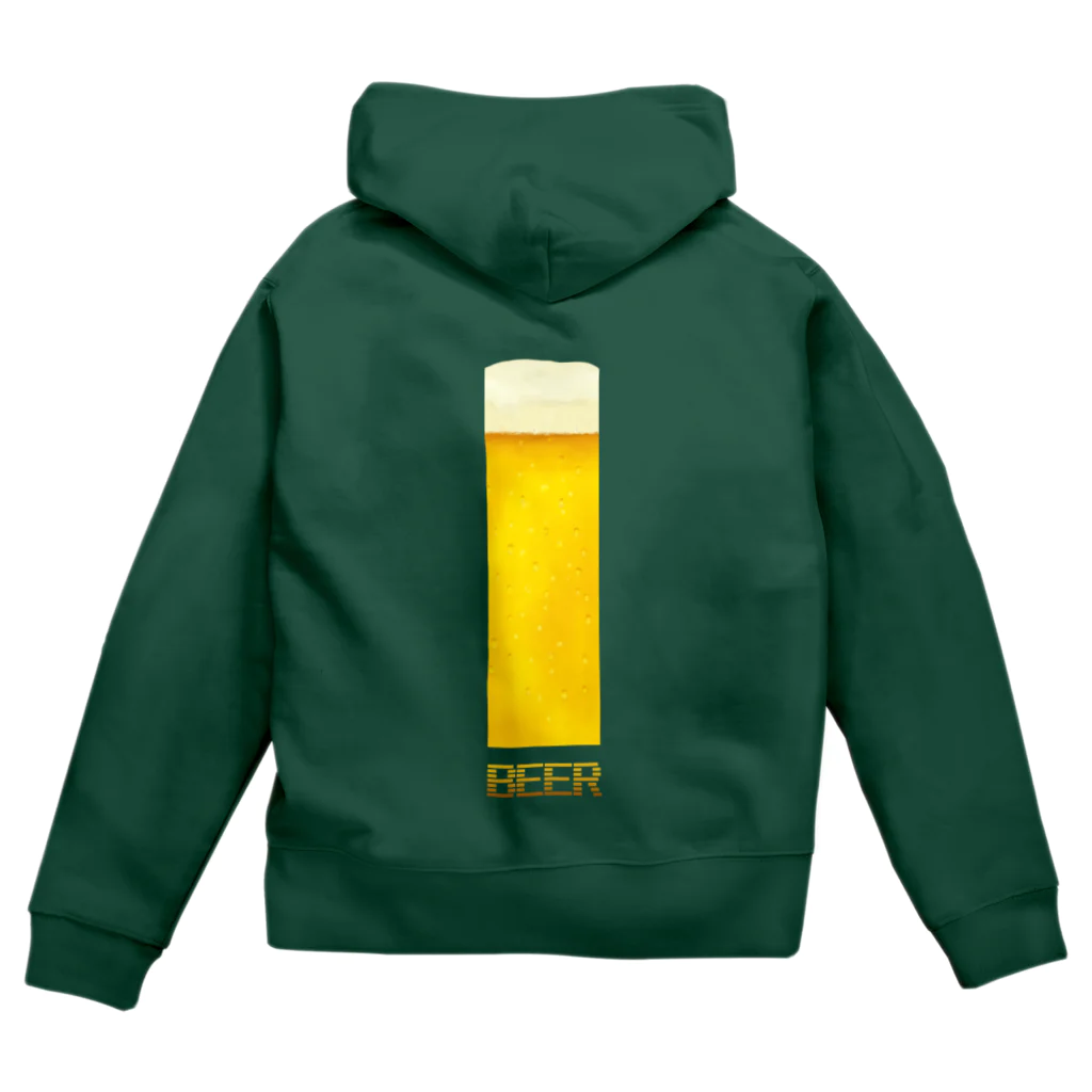 すとろべりーガムFactoryのビール Zip Hoodie