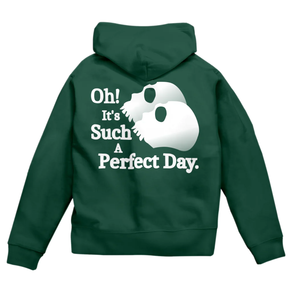 『NG （Niche・Gate）』ニッチゲート-- IN SUZURIのOh! It's Such A Perfectday.（白） Zip Hoodie