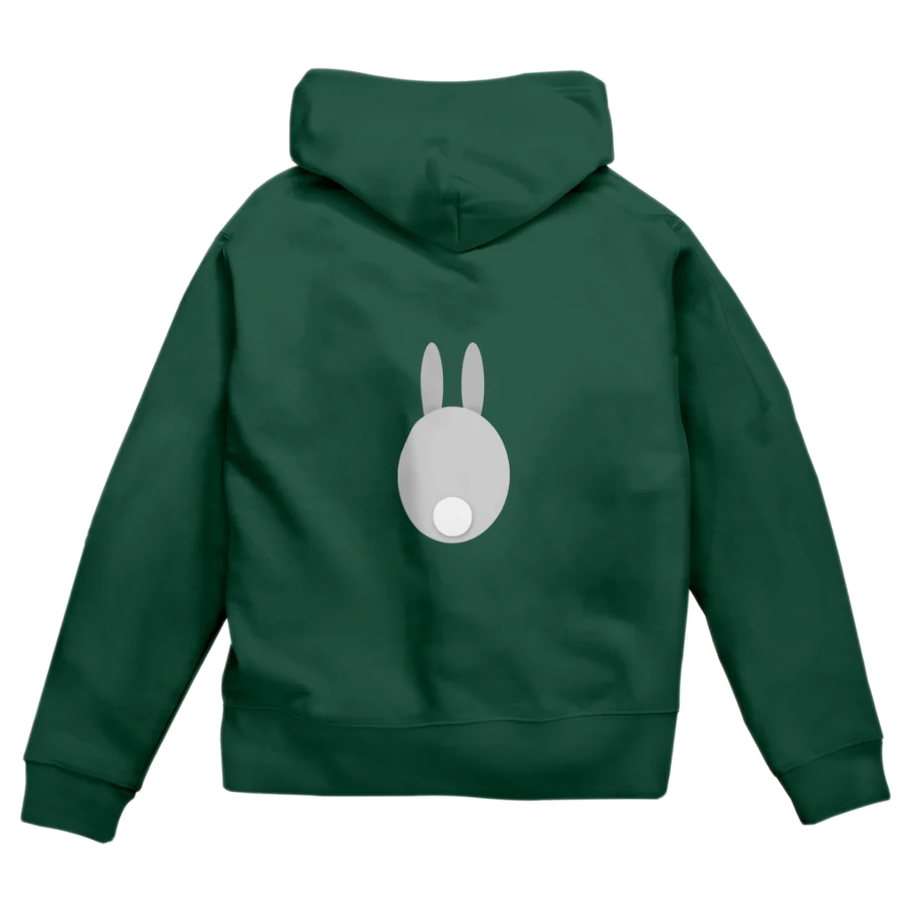 rabbiのうざぎのテール - rabbit tail Zip Hoodie