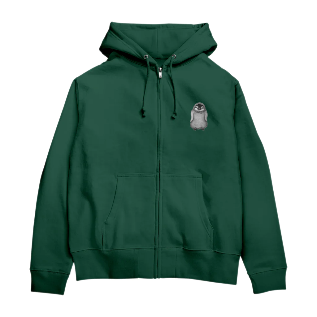 ze-ma-の景品でもらったタオルをほっかむる皇帝ペンギンＪr. Zip Hoodie