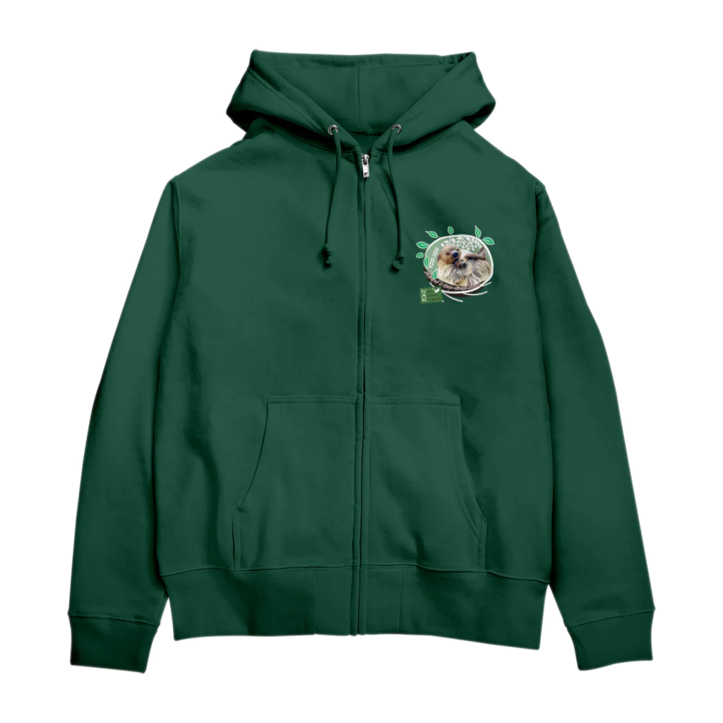 NASU_anikinshopのフタユビナマケモノ マロロとコロロ Zip Hoodie