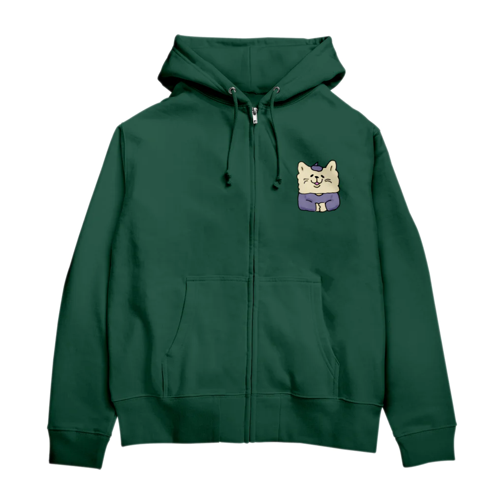 ロジローのカウンセラーネコ Zip Hoodie