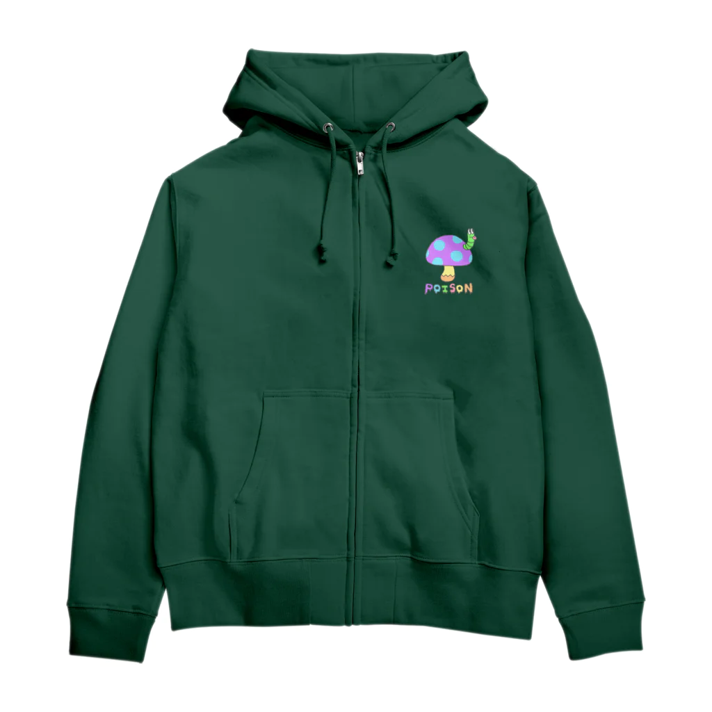 mokugyobuchoの毒キノコ！ Zip Hoodie