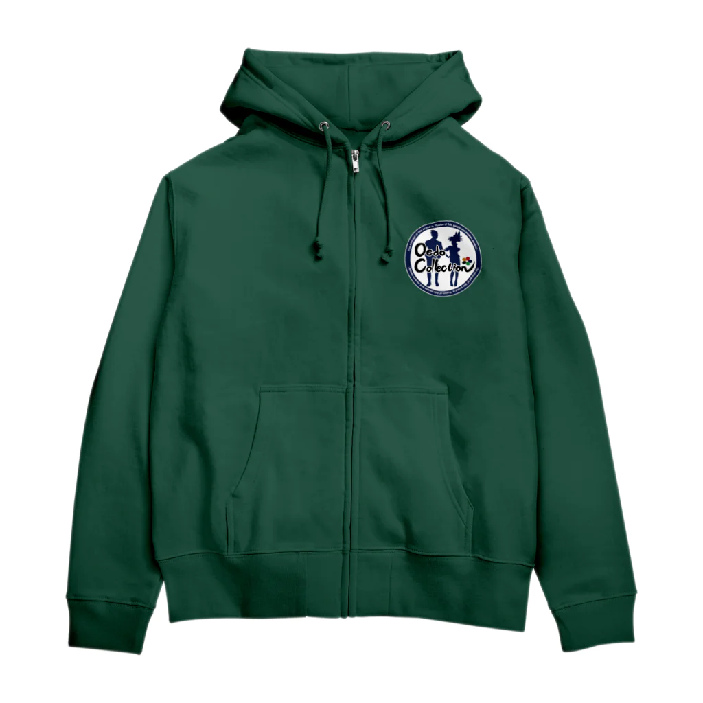 Oedo CollectionのRaising hands／濃色ジップパーカー Zip Hoodie