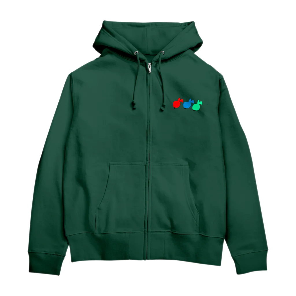 クズな青いウサギのクズな青いウサギ×3 Zip Hoodie