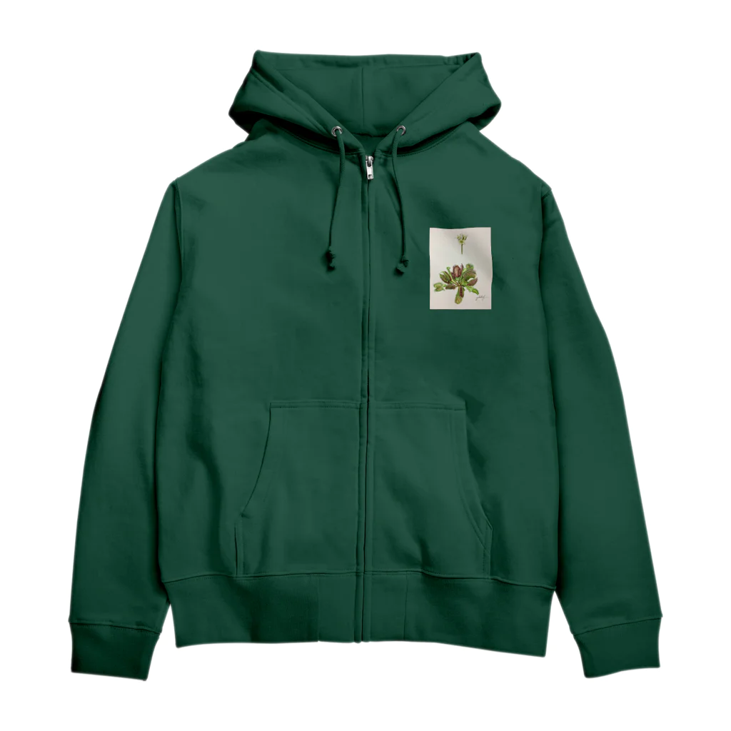 チョビのハエトリソウ Zip Hoodie