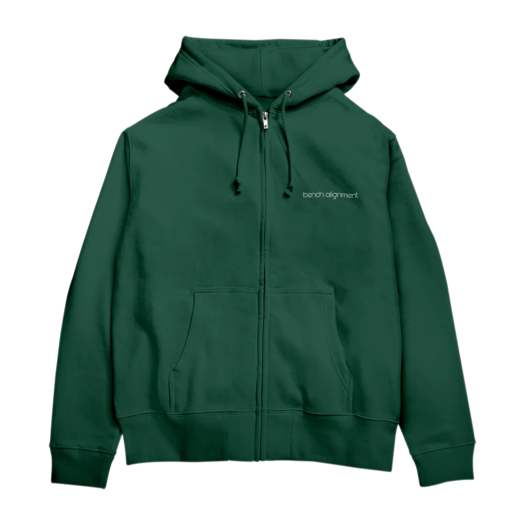 yuuukiiiEeeeのベンチアライメント Zip Hoodie