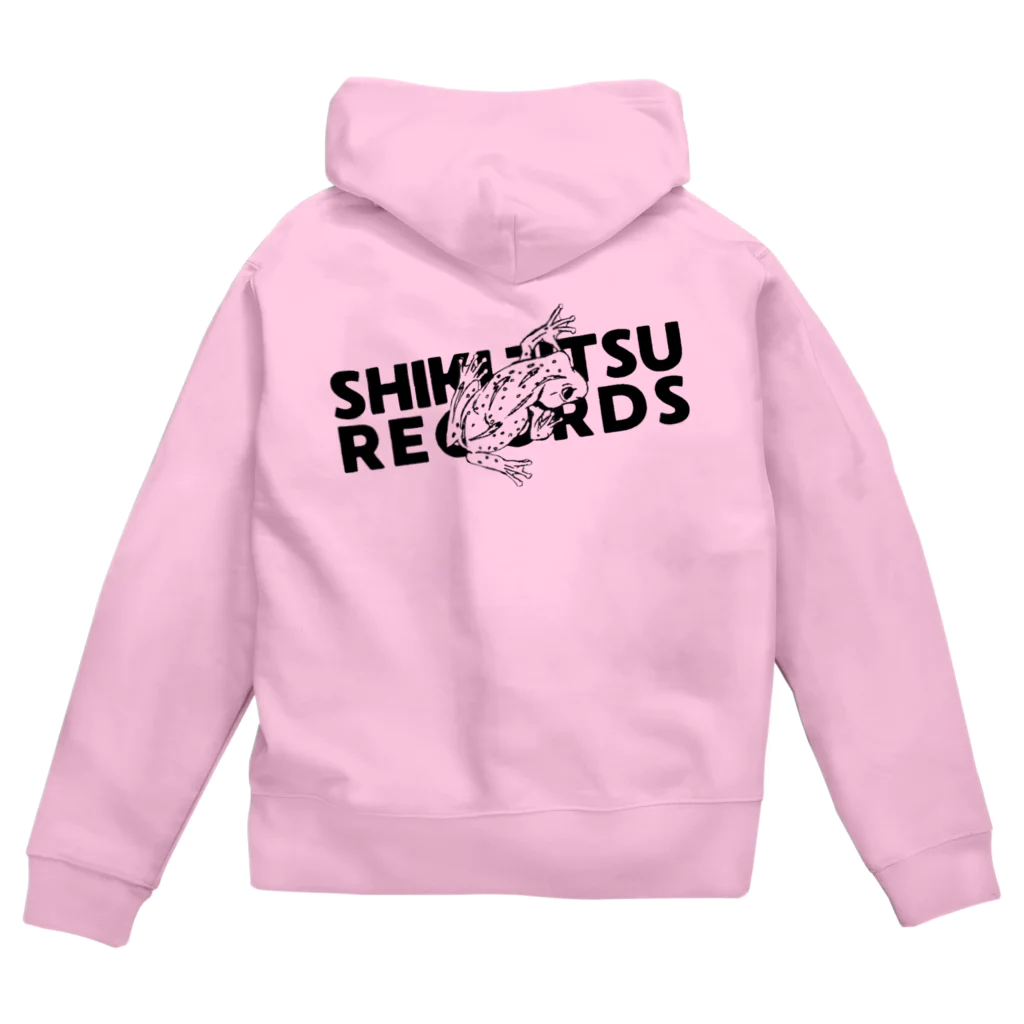 式日レコード - Shukijitsu Recordsの式日レコード／モノクロフロッグ Zip Hoodie