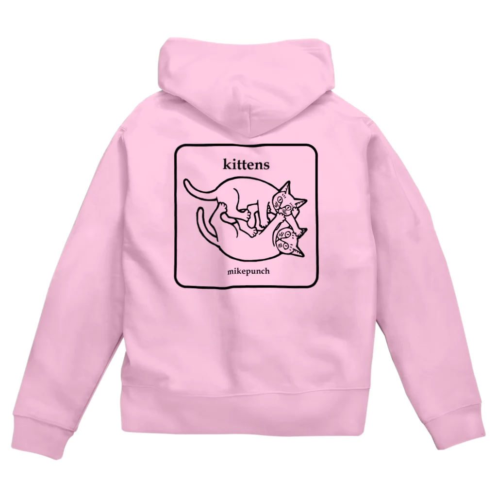 mikepunchのkittens あそぶ子猫さん Zip Hoodie