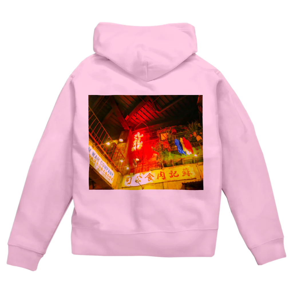 NEON LIGHT STARSの香港九龍カンフー Zip Hoodie