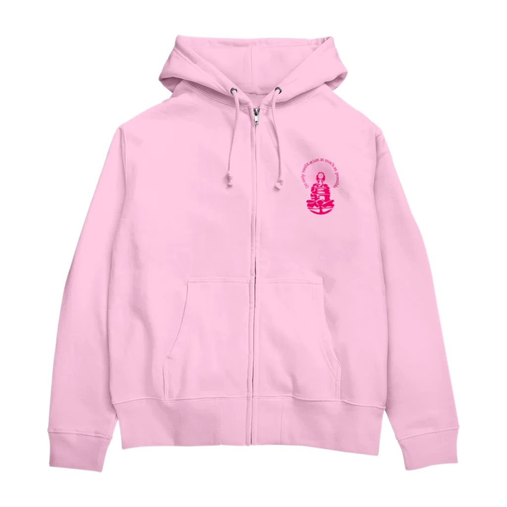 『NG （Niche・Gate）』ニッチゲート-- IN SUZURIの只管打坐h.t.(pink) Zip Hoodie