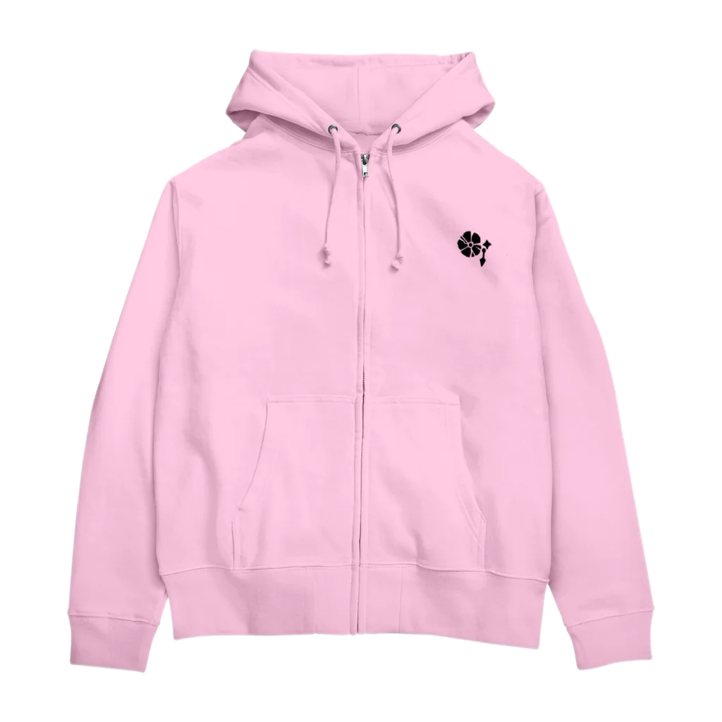 朝ノ姉妹ぷろじぇくとの好きな色に染まれる家紋パーカー Zip Hoodie