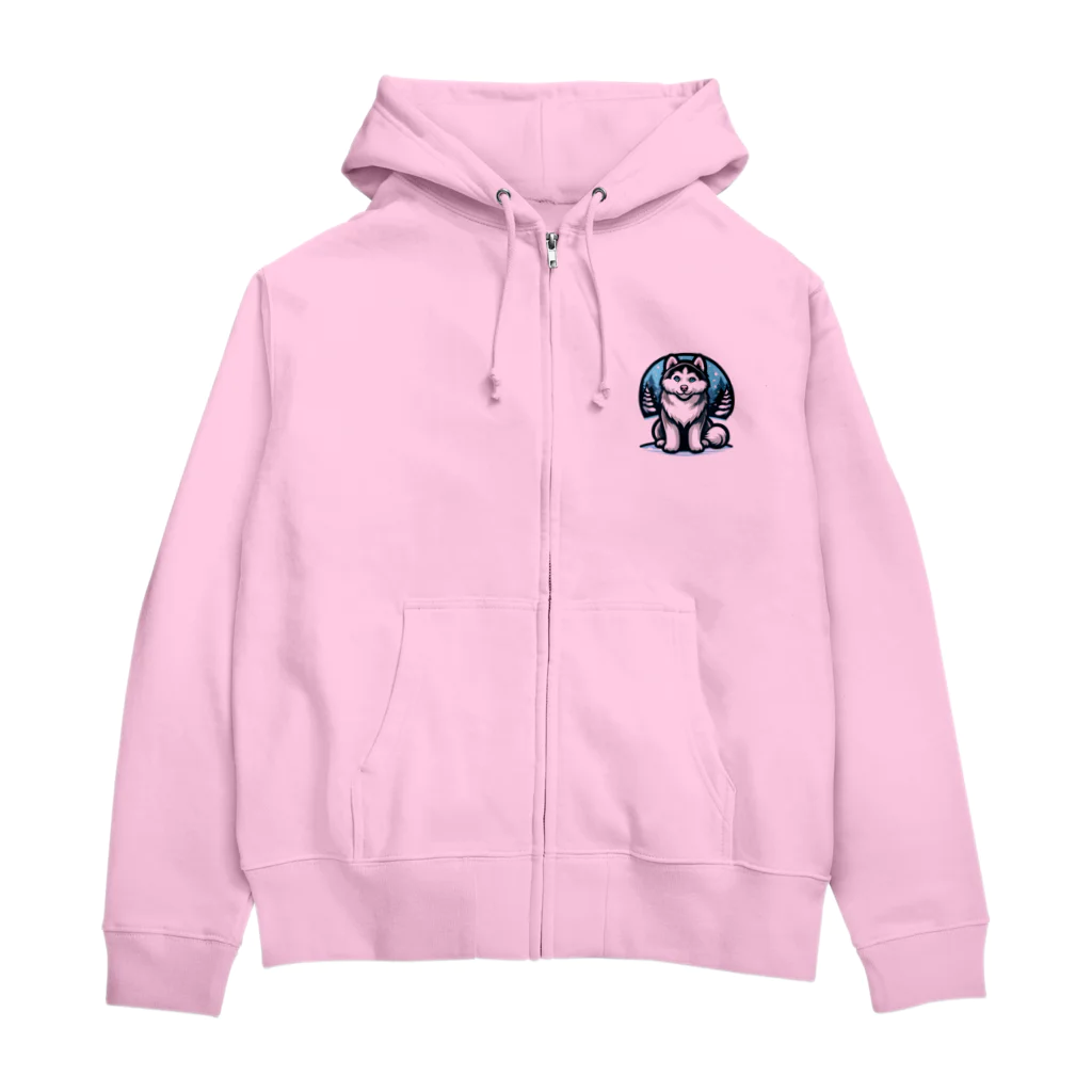 師匠のギル亀ショップのハスキーちゃん Zip Hoodie