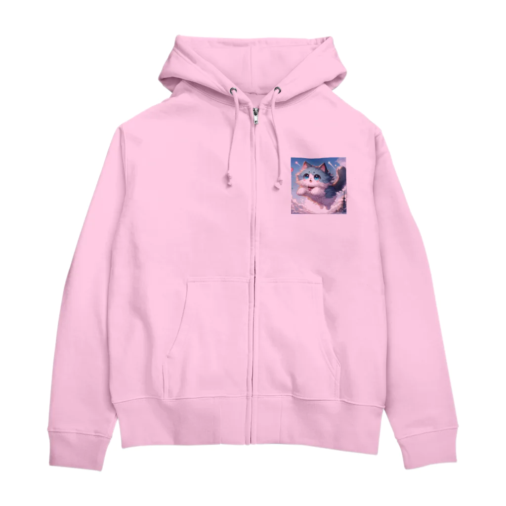 fukami3のお出かけラグドール　チャム君 Zip Hoodie