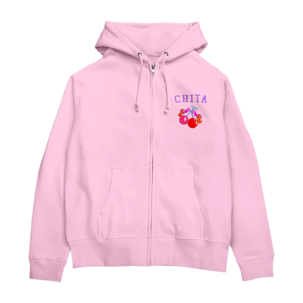 CHITA LAND MARKETの春に着たいチェリー🍒 Zip Hoodie