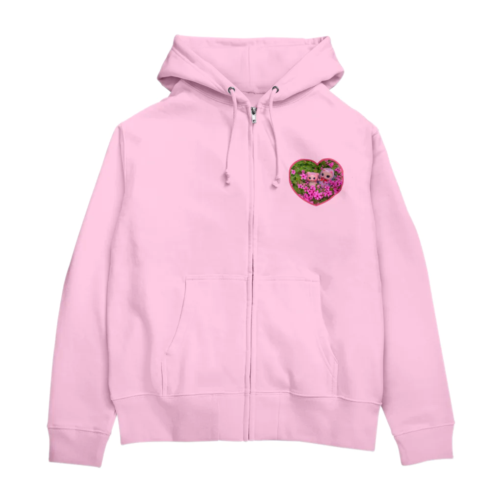 メルティカポエミュウのイモカタバミ畑のキャンディ＆ベリー❤️(せなかに天使の羽) Zip Hoodie