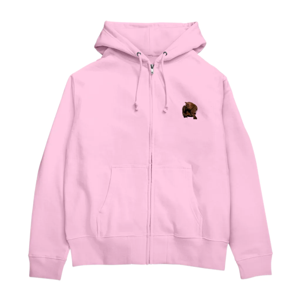 鯨屋珈琲店のテンちゃん💕カキカキ Zip Hoodie