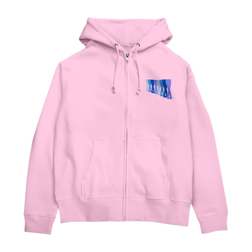 Twinkle-BooのBallet!!!blue Zip Hoodie